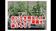 土を再生してプランター菜園