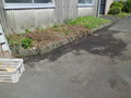 ⑴草だらけの花壇